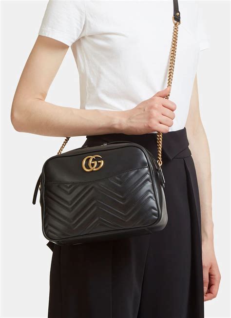 gucci gg marmont quilted leather belt bag|Gucci Marmont small shoulder bag.